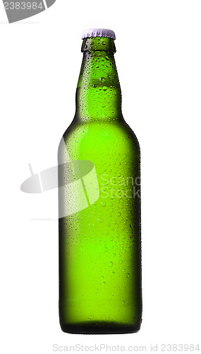 Image of green beer bottle