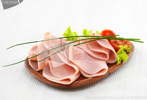 Image of ham on plate