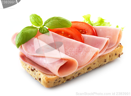 Image of sandwich with pork ham