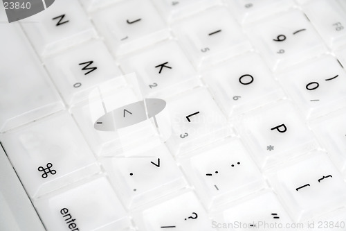 Image of Closeup of Apple iBook keyboard