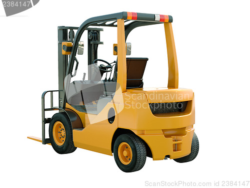 Image of Forklift truck isolated