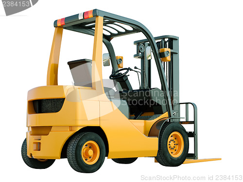 Image of Forklift truck isolated