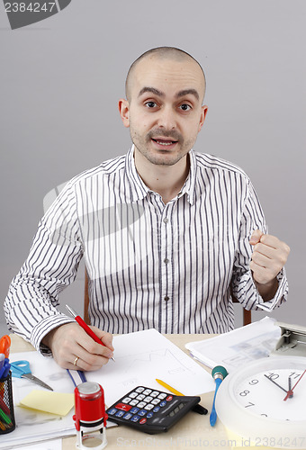 Image of Man at desk