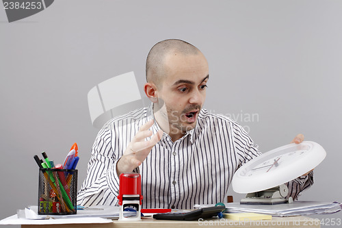 Image of Man at desk