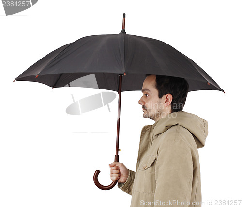 Image of Man with umbrella