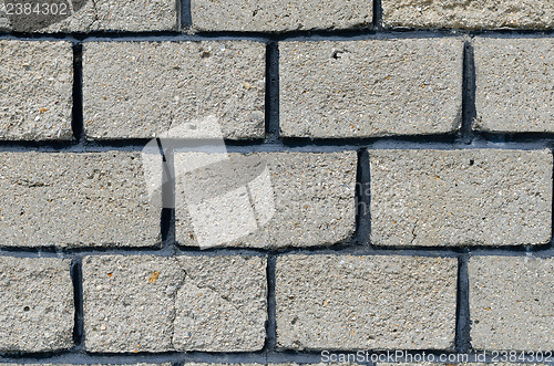 Image of grey brick wall close up