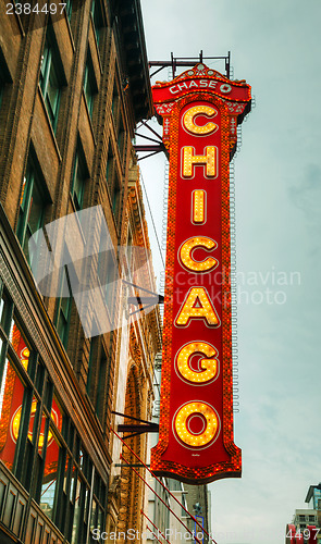 Image of Chicago theather neon sign