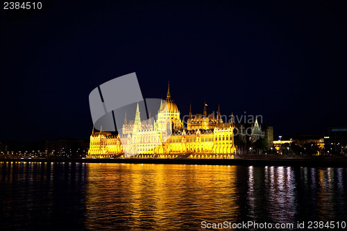 Image of Hungarian Houses of Parliament in Budapest