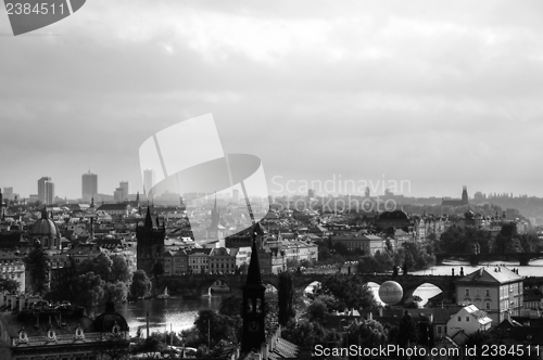 Image of Overview of old Prague from Charles bridge