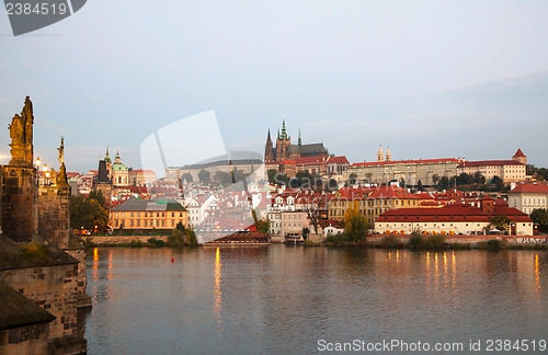 Image of Overview of old Prague from Charles bridge