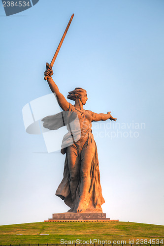 Image of 'The Motherland calls!' monument in Volgograd, Russia