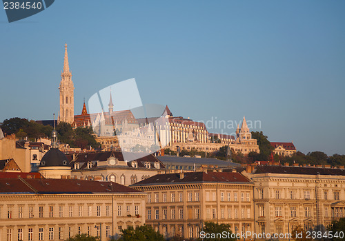 Image of Overview of Budapest as seen from Szechenyi bridge