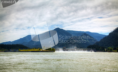 Image of Spillway of Bonneville Dam 