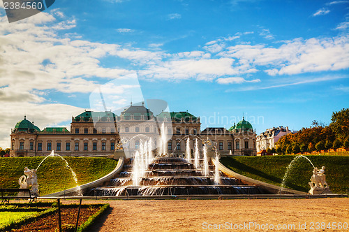 Image of Belvedere palace in Vienna, Austria