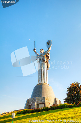 Image of Mother Land monument in Kiev, Ukraine