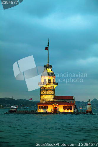 Image of Maiden's island in Istanbul, Turkey