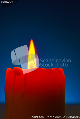 Image of Close up of a burning candle