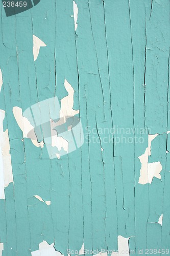 Image of Green peeling paint