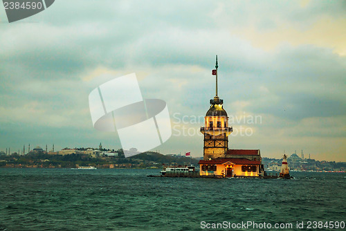 Image of Maiden's island in Istanbul, Turkey