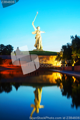 Image of 'The Motherland calls!' monument in Volgograd, Russia