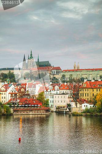 Image of Overview of old Prague from Charles bridge side