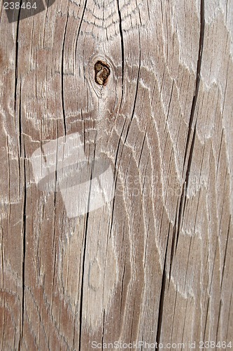 Image of Cracked and knotty wood texture