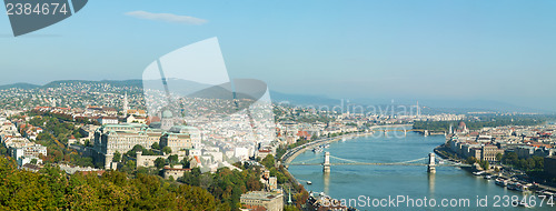 Image of Panoramic overview of Budapest, Hungary 