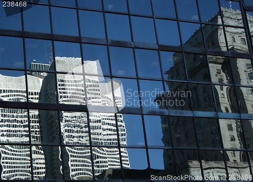 Image of Reflections of modern buildings