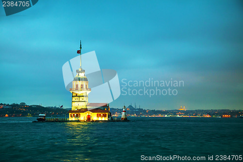 Image of Maiden's island in Istanbul, Turkey