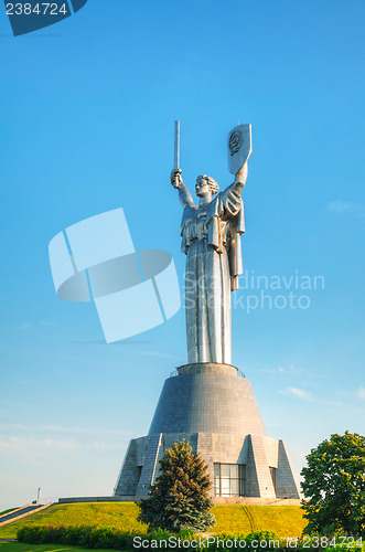 Image of Mother Land monument in Kiev, Ukraine