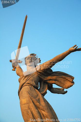 Image of 'The Motherland calls!' monument in Volgograd, Russia
