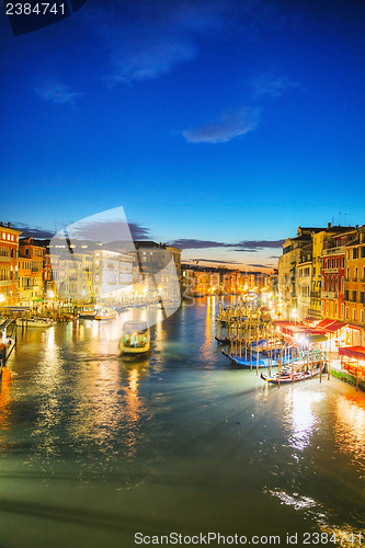 Image of Venice at night time