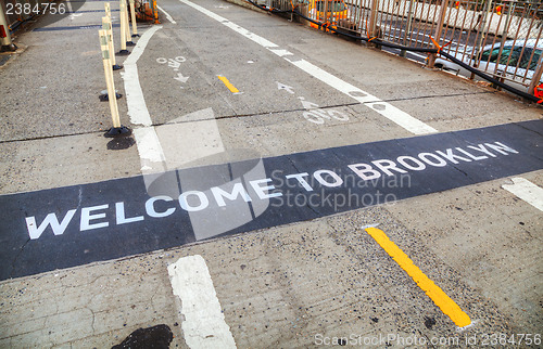 Image of Welcome to Brooklyn sign