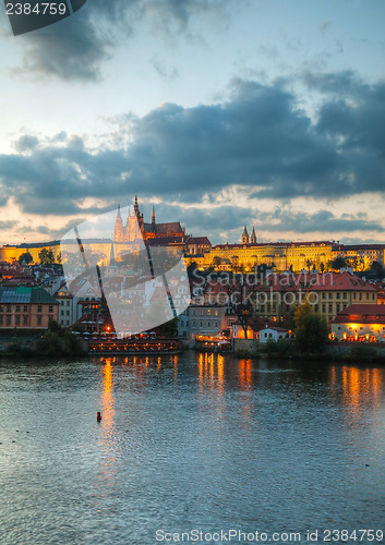 Image of Overview of old Prague from Charles bridge side