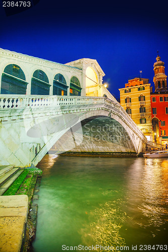 Image of Rialto Bridge (Ponte Di Rialto) in Venice, Italy