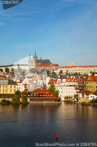 Image of Overview of old Prague from Charles bridge side