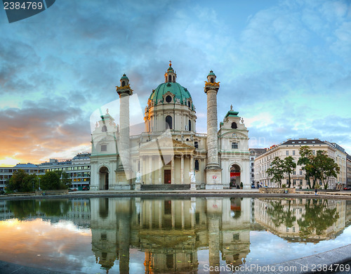 Image of Karlskirche in Vienna, Austria