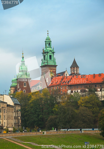 Image of Wawel Royal castle in Krakow, Poland