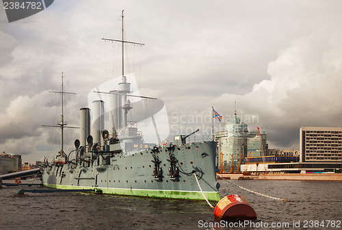 Image of Cruiser Aurora in Saint Petersburg, Russia