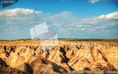 Image of Scenic view at Badlands National Park, South Dakota, USA