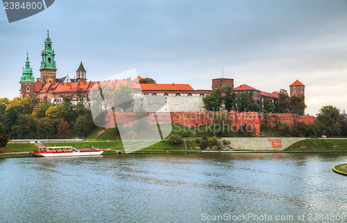 Image of Wawel Royal castle in Krakow, Poland