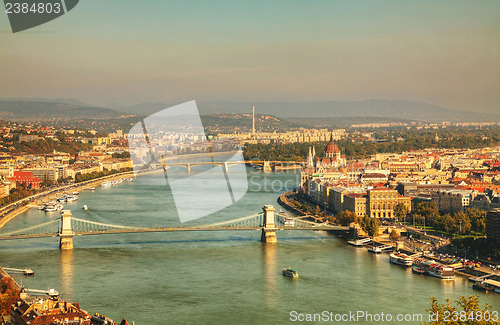 Image of Panoramic overview of Budapest, Hungary