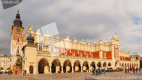 Image of Old market square in Krakow, Poland