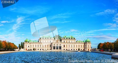 Image of Belvedere palace in Vienna, Austria