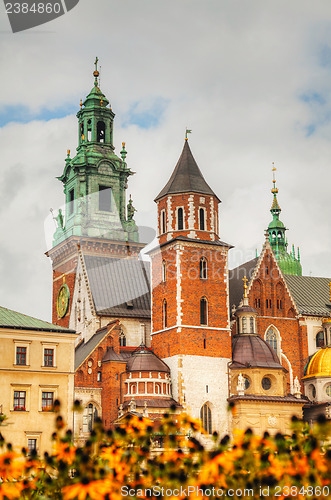 Image of Wawel Cathedral at Wawel Hill in Krakow, Poland