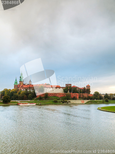 Image of Wawel Royal castle in Krakow, Poland