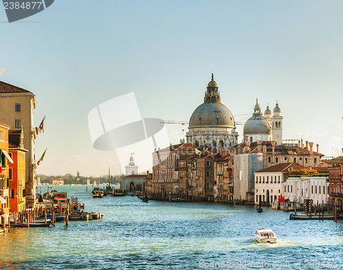 Image of View to Basilica Di Santa Maria della Salute in Venice