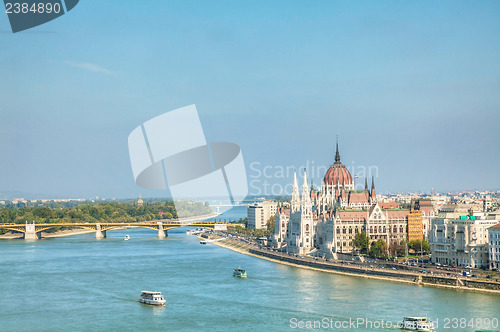 Image of Hungarian Parliament building in Budapest, Hungary