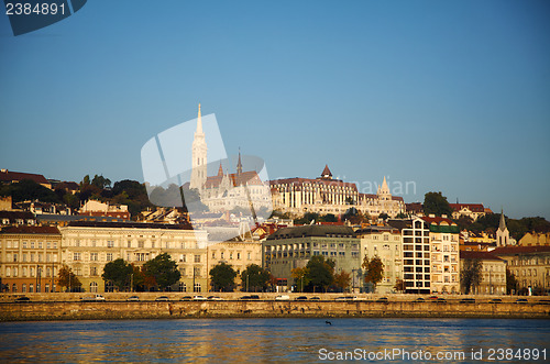 Image of Overview of Budapest as seen from Szechenyi chain bridge