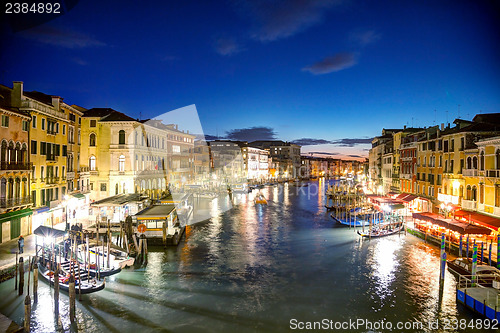 Image of Venice at night time